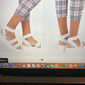 White Platform Sandals